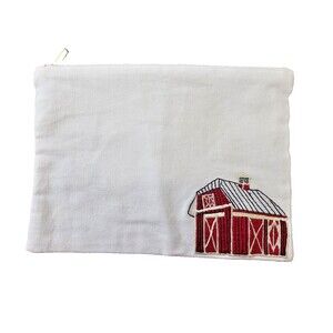 GC Kilometre Paris American Tour Travel Kit Farm Themed Zip Top Pouch Makeup Bag